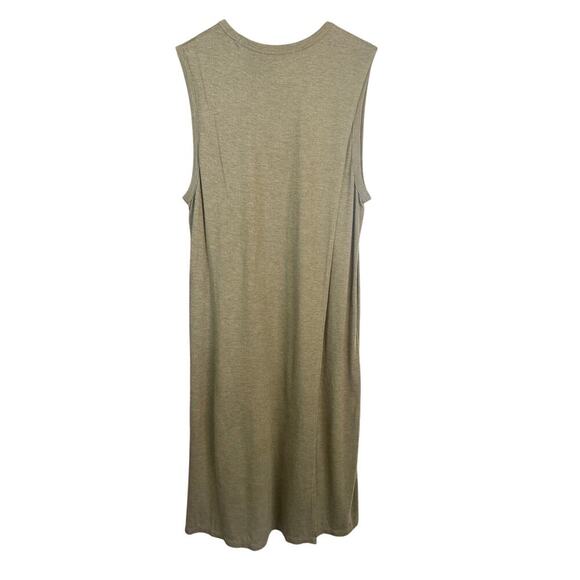 T Alexander Wang Olive Green Overlay Dress Size M Rayon EUC $295 retail - Picture 4 of 6